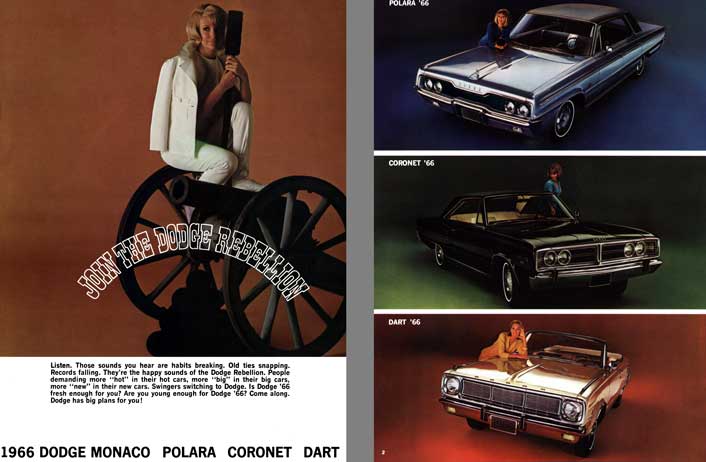 Dodge 1966 - Join the Dodge Rebellion - 1966 Dodge Monaco, Polara Coronet, Dart