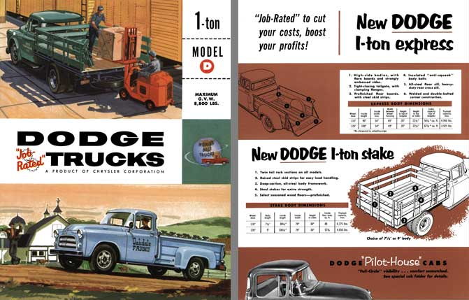Dodge c1955 - Dodge Trucks - Job Related - 1 Ton Model D