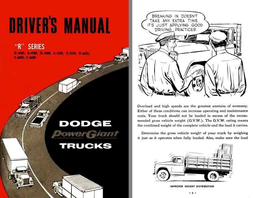 Dodge Power Giant Trucks 1961 - Drivers Manual 