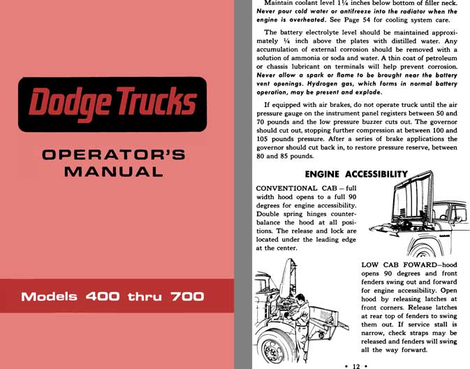 Dodge Truck 1967 - Dodge Trucks Operator's Manual Models 400 thru 700