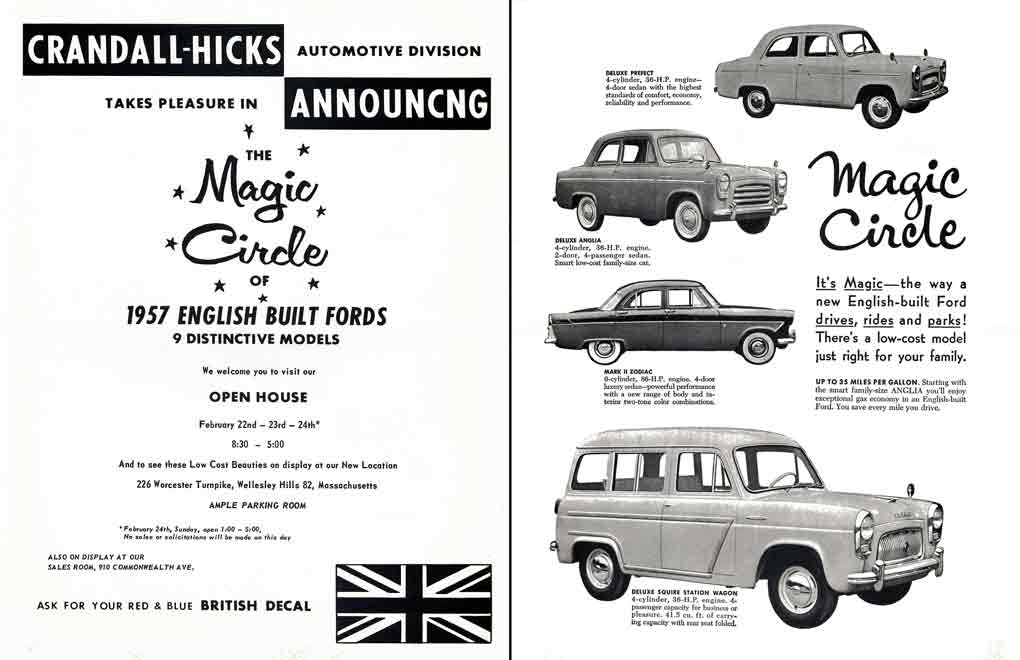 English Built Fords 1957 - The Magic Circle of 1957 English Built Fords - 9 Distinctive Models