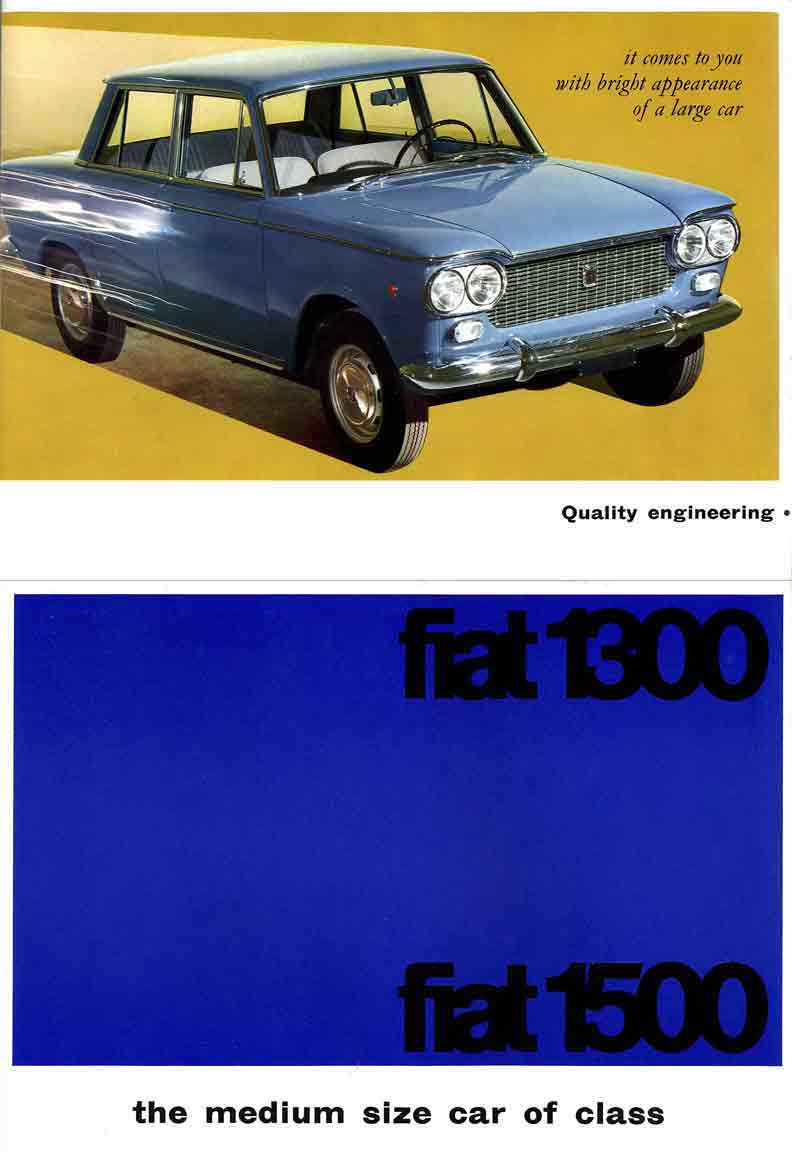 Fiat 1300 & Fiat 1500 (1961) - the medium size car of class