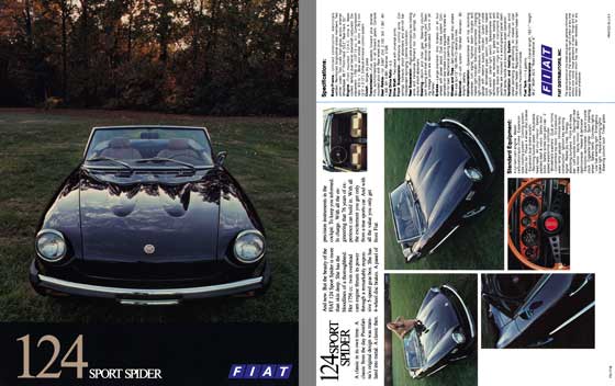 Fiat c1970 - Fiat 124 Sport Spider - Spec Sheet