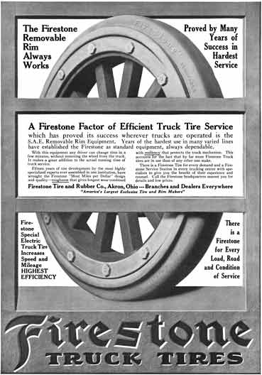 Firestone Tire 1916 - Firestone Ad - The Firestone Removable Rim Always Works