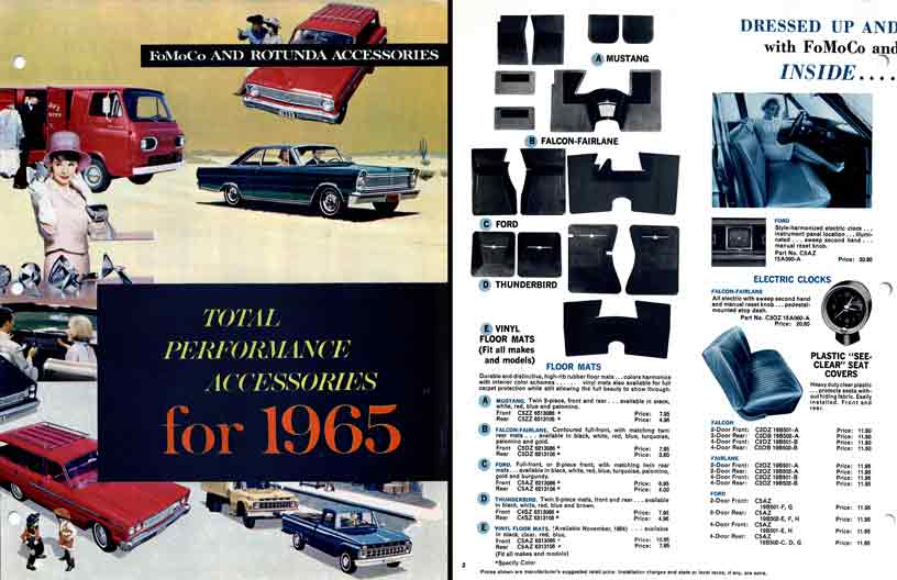 Rotunda and FoMoCo Accessories Ford 1965 - Total Performance Accessories for 1965