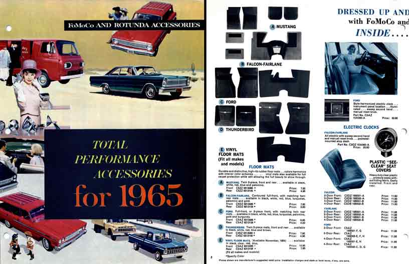 FoMoCo and Rotunda Accessories Ford 1965 - Total Performance Accessories for 1965