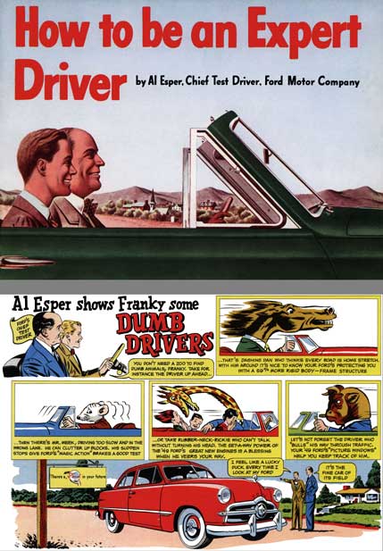 Ford 1949 - How to be an Expert Driver - by Al Esper, Chief Test Driver, Ford Motor Company