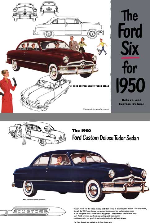 Ford 1950 - The Ford Six for 1950 Deluxe & Custom Deluxe