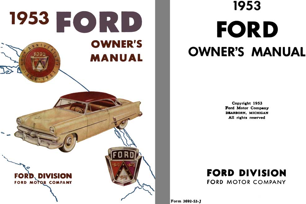 Ford 1953 - 1953 Ford Owner's Manual