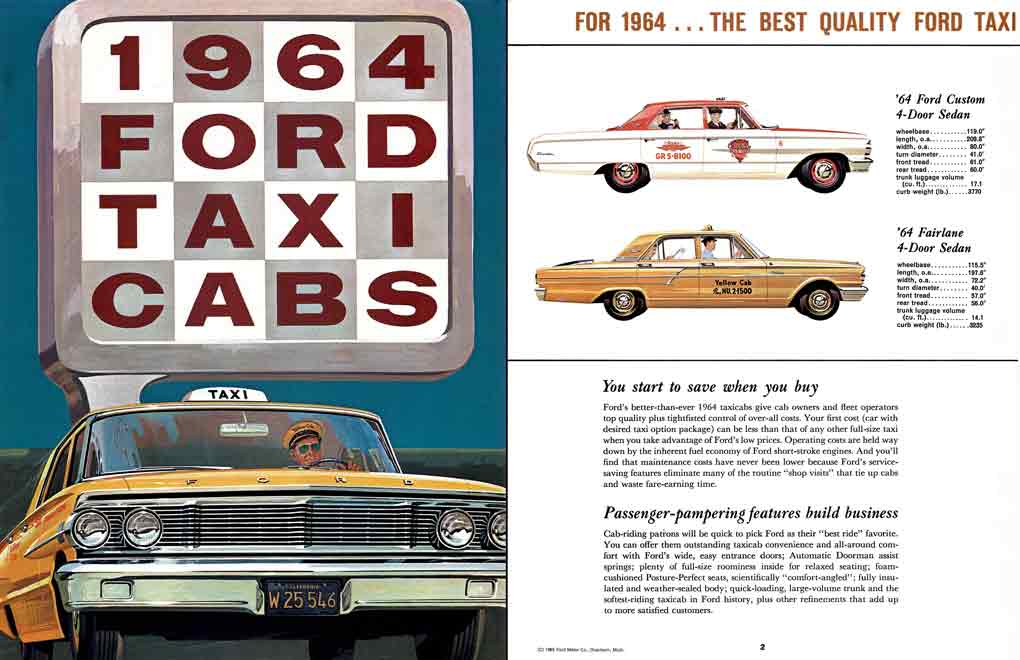 Taxi Cabs 1964 Ford