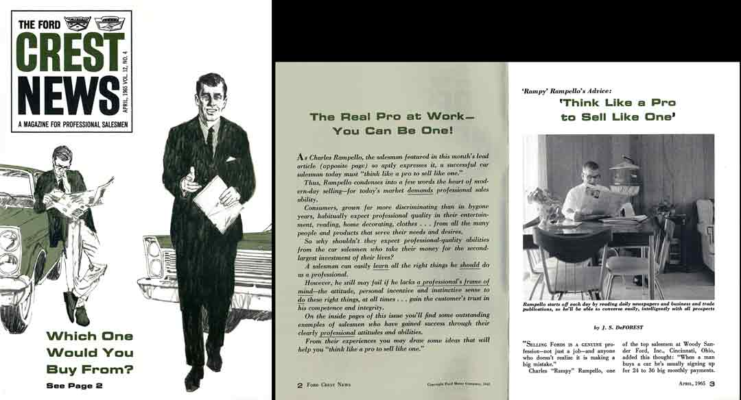 Crest News, The - Ford 1965 - A Magazine for Professional Salesman