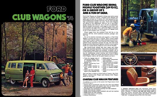 Ford 1974 - Ford Club Wagons '74