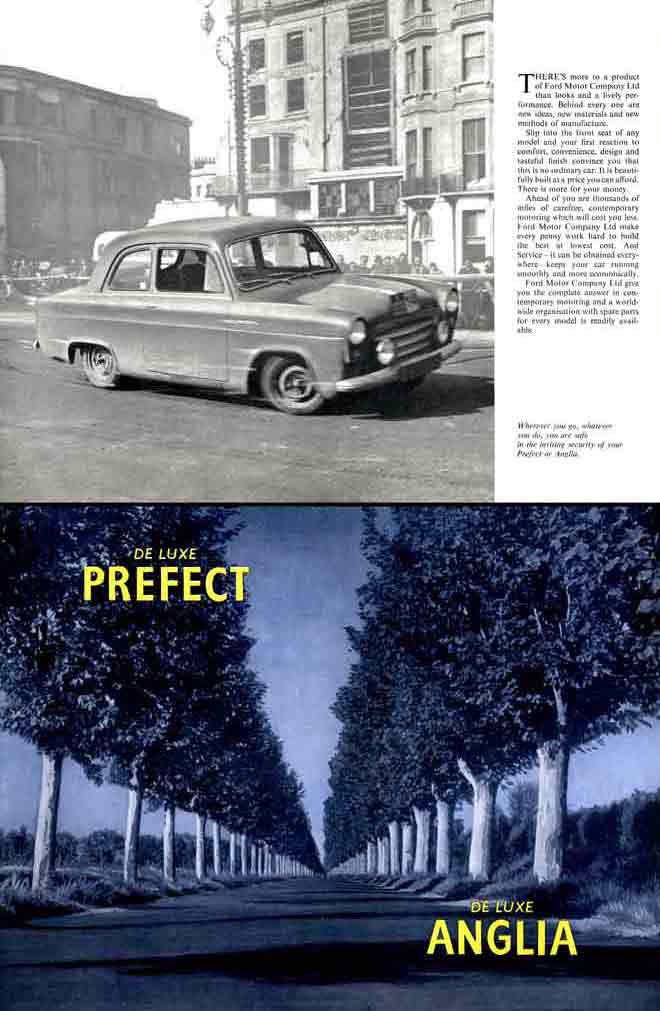 English Ford De Luxe Perfect & De Luxe Anglia 1955