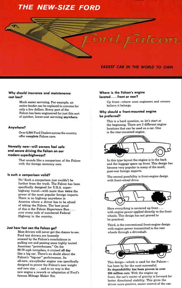 Ford Falcon 1960 - The New Size Ford - Easiest Car in a World to Own