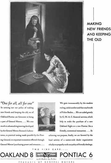 General Motors 1931 - General Motors Ad - Making New Friends and Keeping the Old