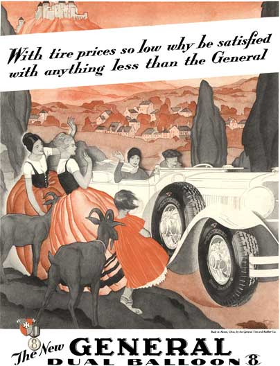 General Tire 1929 - General Tire Ad - With tire prices so low why be satisfied with anything less