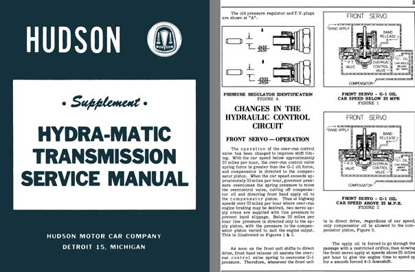 Hudson 1951, 1953 - Hudson Supplement Hydra-Matic Transmission Service Manual