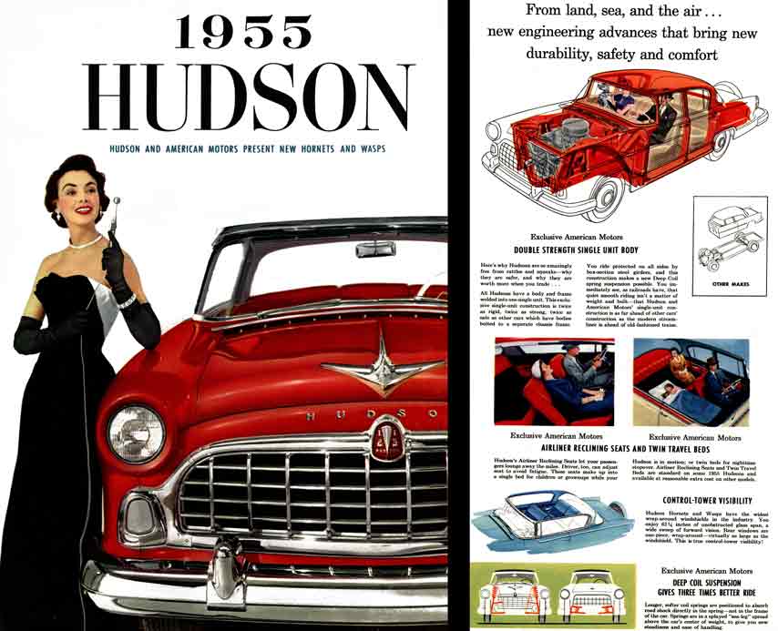Hudson 1955 - 1955 Hudson - Hudson and American Motors Present New Hornets and Wasps
