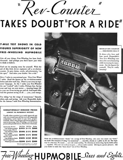 Hupmobile 1931 - Hupmobile Ad - Rev Counter Takes Doubt For a Ride - Hupmobile Sixes & Eights