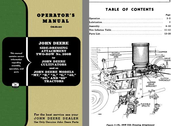 Regress Press John Deere John Deere Side Dressing Attachment