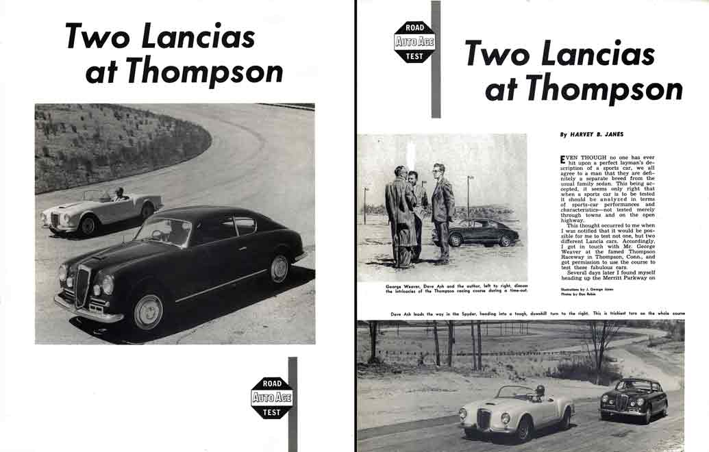 AutoAge Road Test - Two Lancias at Thompson - Lancia (c1955)