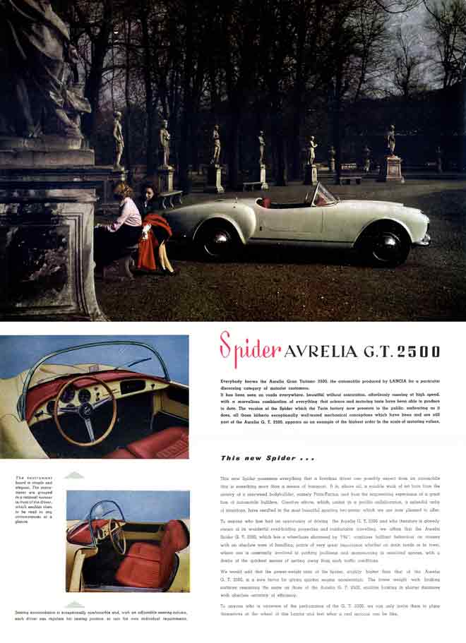 Lancia Spider Avrelia GT 2500 (c1960)