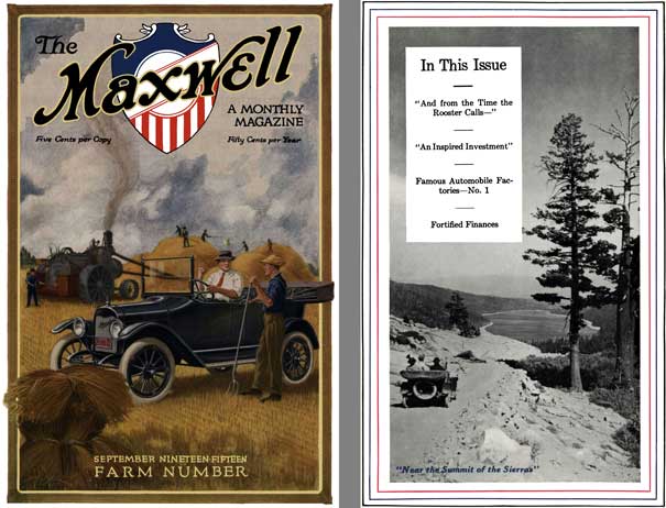Maxwell 1915 - The Maxwell - A Monthly Magazine - September 1915 - Farm Number