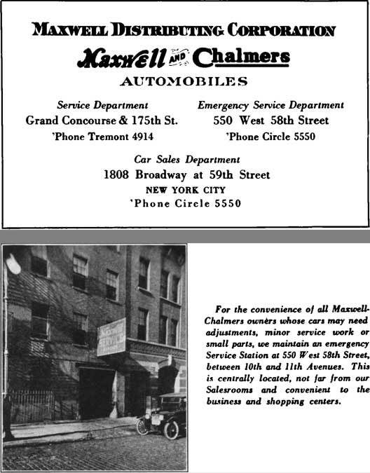 Maxwell 1921 - Maxwell Distributing Corporation - Maxwell and Chalmers Automobiles
