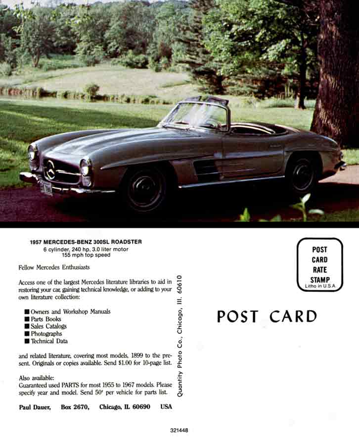 Roadster 1957 Mercedes Benz 300SL