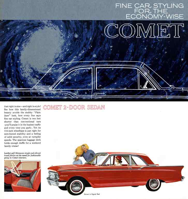 Comet 1960 Mercury - Fine Car Styling for the Economy-Wise