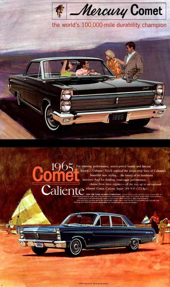 Comet Mercury 1965 -  the world's 100,000-mile durability champion