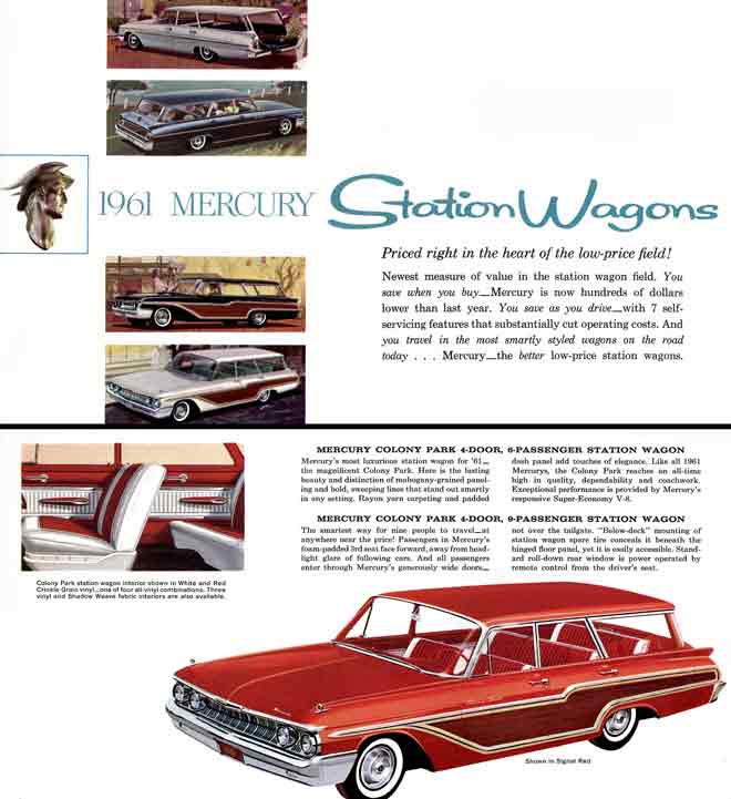 Mercury Station Wagons 1961 - Priced Right in the Heart of the low-price field!