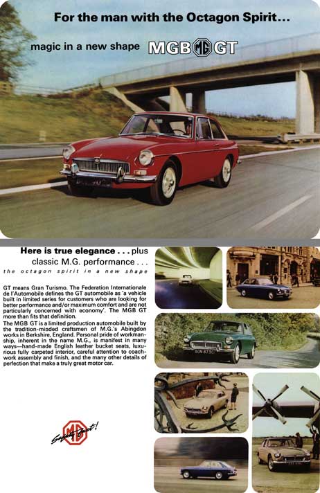 MGB GT 1967 - For the man with the Octagon Spirit - magic in a new shape MGB GT