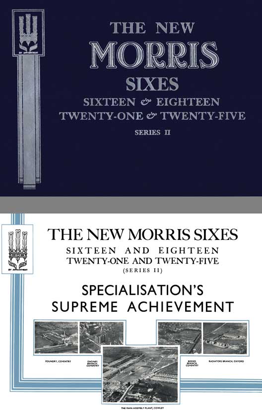 Morris 1936 - The New Morris Sixes Sixteen & Eighteen, Twenty-One & Twenty-Five Series II