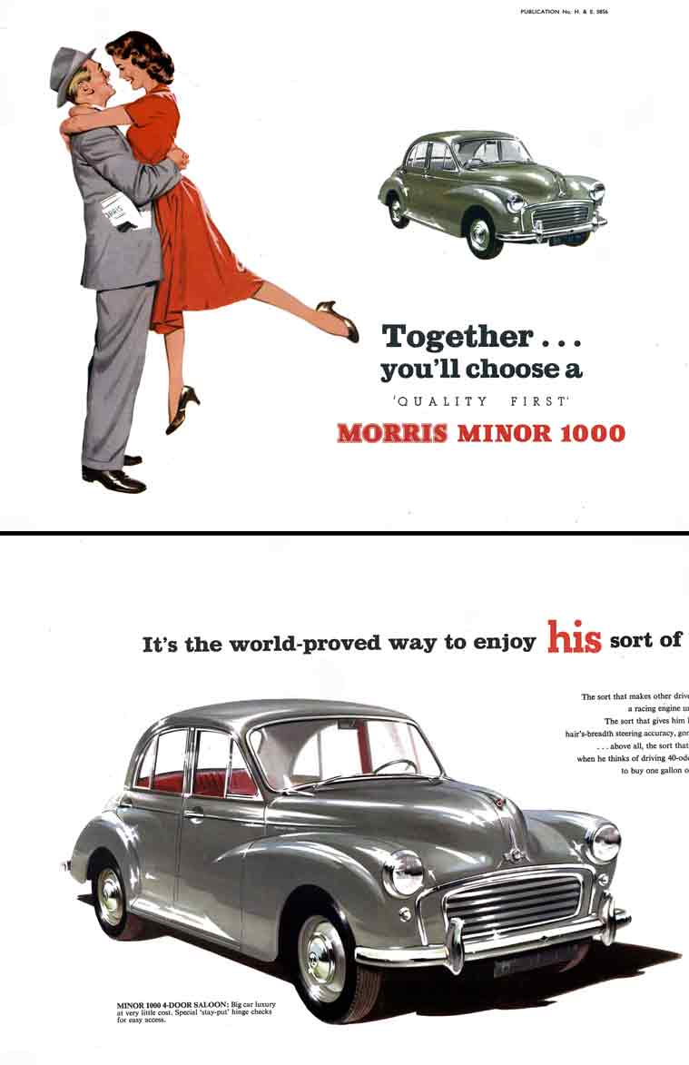 Morris Minor 1000 (c1959) - Together you'll choose a Quality First Morris Minor 1000