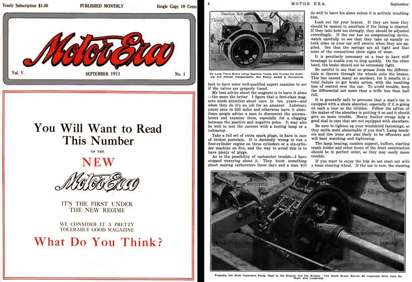 Motor Era - September 1911 Vol V No 1