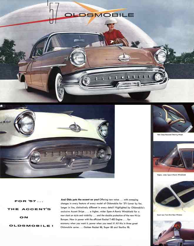 Oldsmobile 1957 - For '57, The Accent's on Oldsmobile