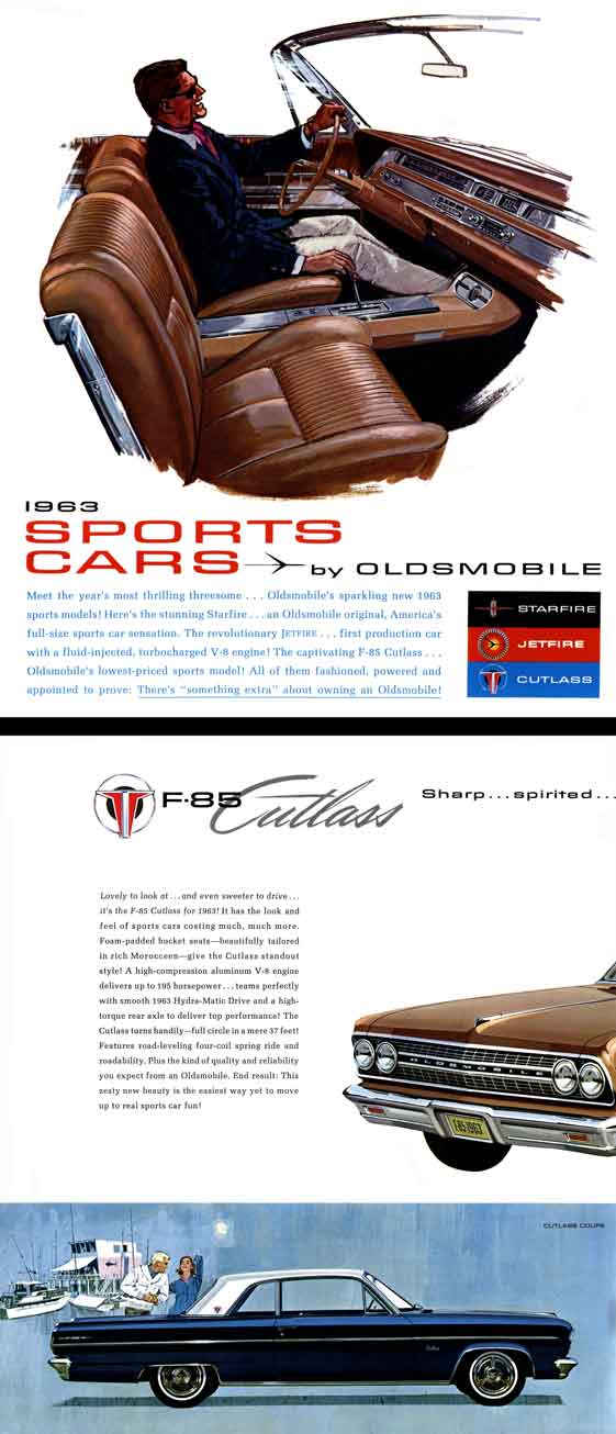 Oldsmobile 1963 - 1963 Sports Cars by Oldsmobile, Starfire, Jetfire, Cutlass
