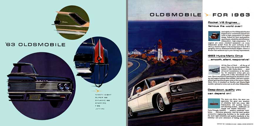 Oldsmobile 1963 - '63 Oldsmobile - Ninety Eight, Super 88, Dynamic 88, Starfire, F-85, Jetfire