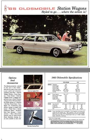 Oldsmobile 1965 - '65 Oldsmobile Station Wagons - Styled to go � where the action is!