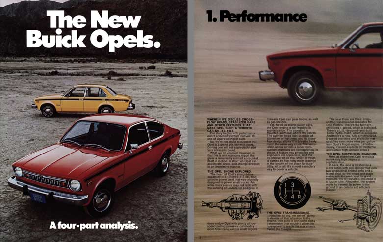 Opel Buick (c1970) - The New Buick Opels.  A four-part analysis