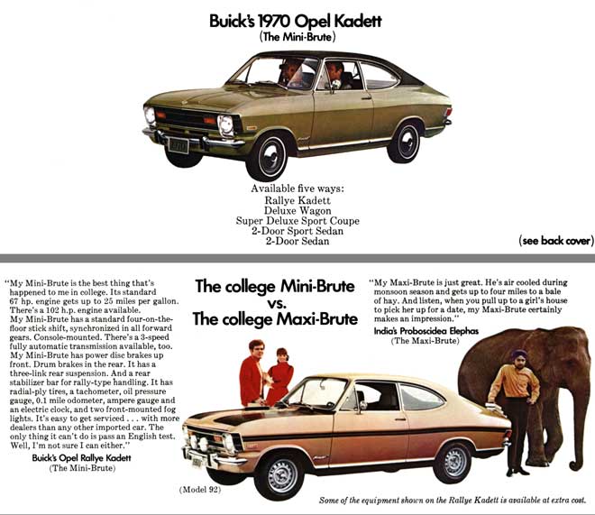 Opel Kadett 1970 - Buicks 1970 Opel Kadett (The Mini Brute)
