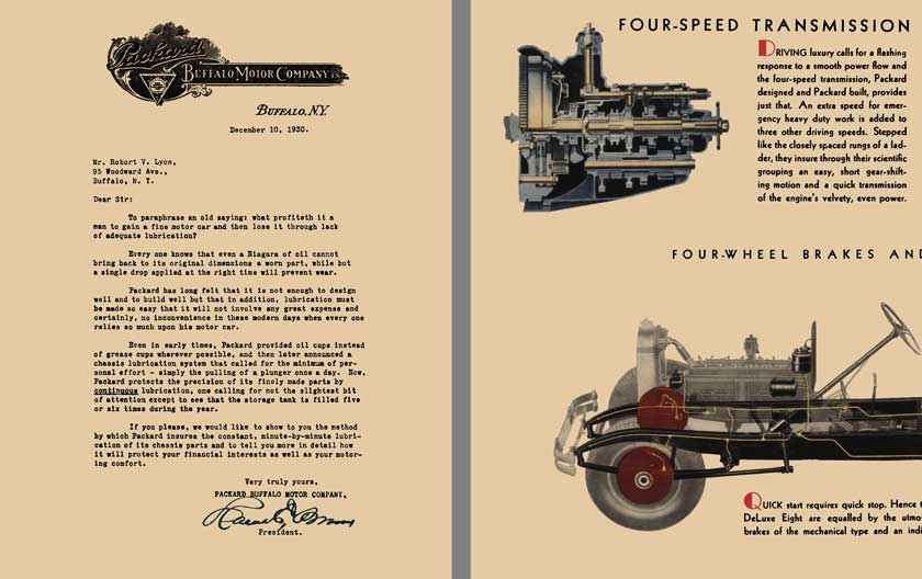 Packard 1931 - The Packard Deluxe Eight - - Simple in Things Mechanical - - Ample in Traffic Agility