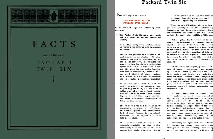 Packard 1932 - Facts About the New Packard Twin Six