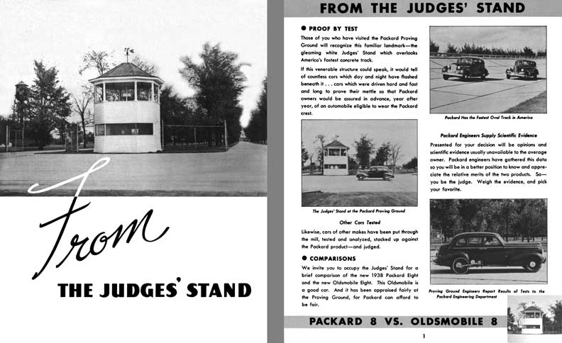 Packard 1937 - From The Judges' Stand - Comparison between the Packard Eight & Oldsmobile Eight