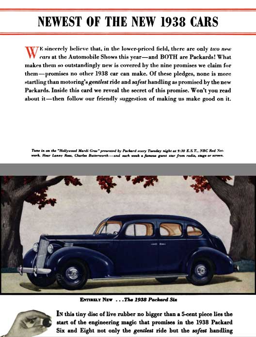 Packard 1938 - Newest Of The New 1938 Cars - Packard Six & Packard Eight