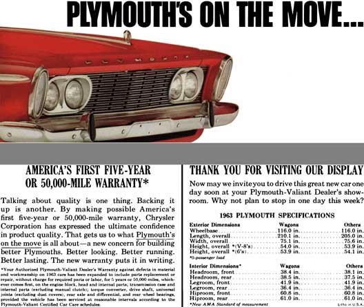 Plymouth 1963 - Plymouth's on the Move...