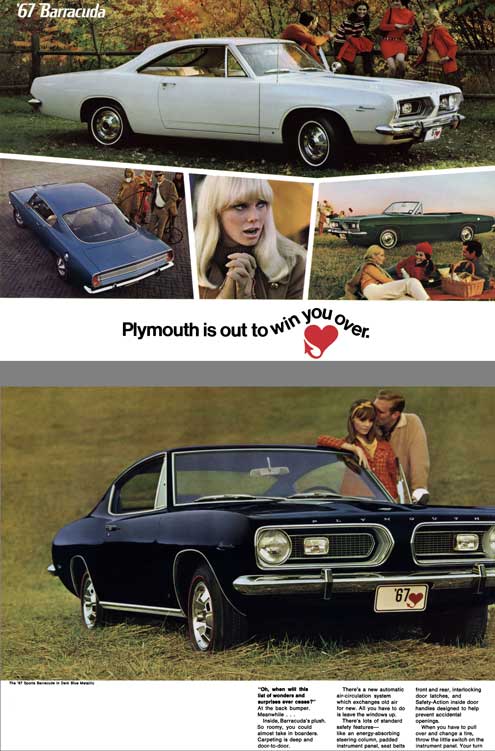 Plymouth 1967 - '67 Barracuda - Plymouth is out to win you over