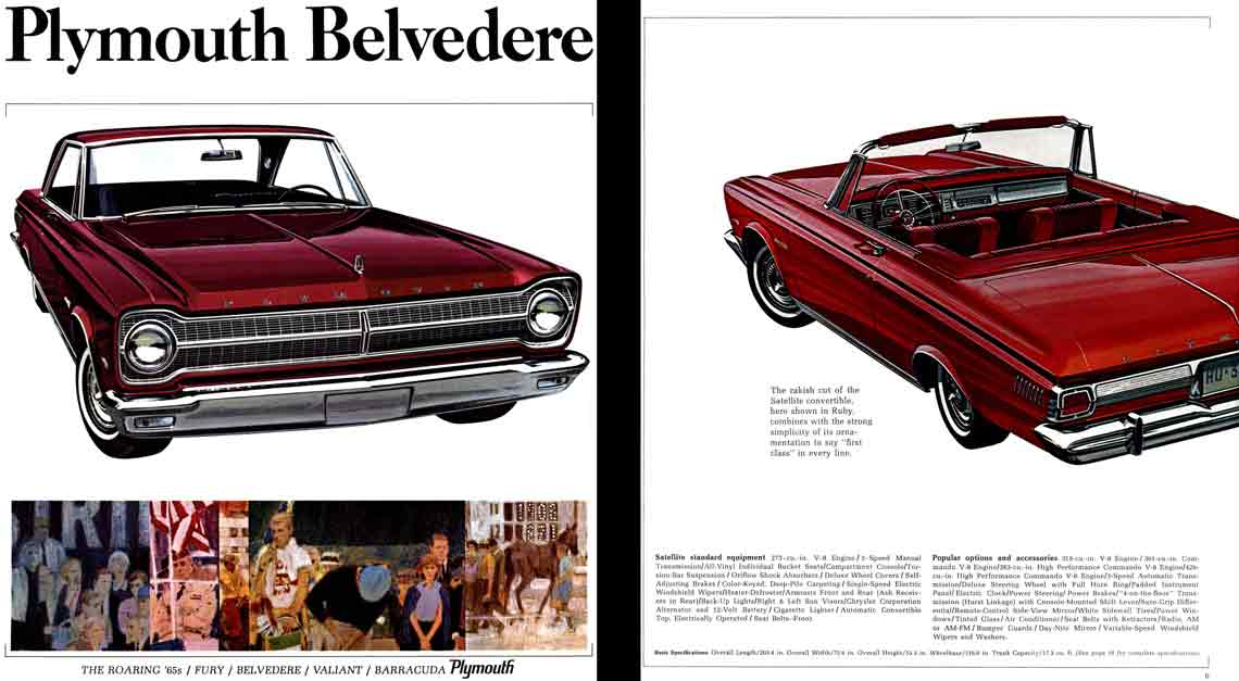 Chrysler Plymouth Belvedere 1965 - The Roaring '65s - Fury, Belvedere, Valiant, Barracuda