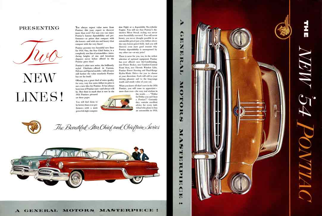 Pontiac 1954 - The New '54 Pontiac - A General Motors Masterpiece!